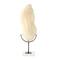 19.25" Cream Polystone Abstract Textured Coral Sculpture Décor